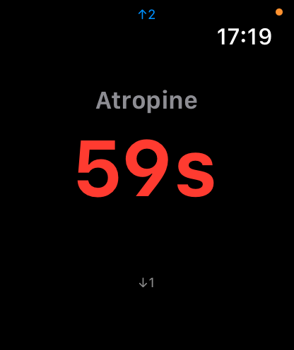 Atropine 59s — active timer